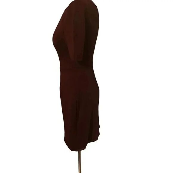 Trina Turk Womens Aroma Short Sleeve A Line Burgandy‎ Dress Size 0 TD197501 - Picture 9 of 9